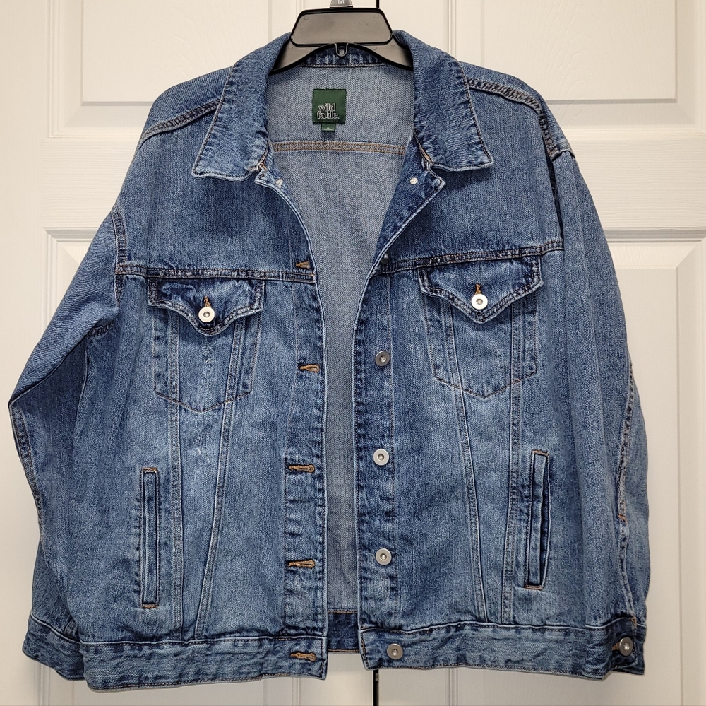 Men's Wild Fable Classic Blue Denim Trucker Jacket